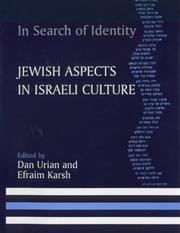 Cover of: In Search of Identity: Jewish Aspects in Israeli Culture (Israeli History, Politics, and Society)