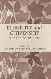 Ethnicity and citizenship : the Canadian case