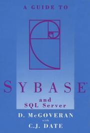 Cover of: A guide to SYBASE and SQL Server