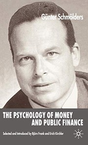 Cover of: The psychology of money and public finance