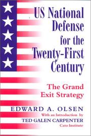 Cover of: US National Defense for the Twenty-first Century: Grand Exit Strategy