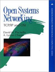 Cover of: Open systems networking: TCP/IP and OSI