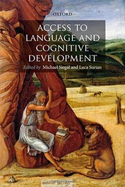 Cover of: Access to language and cognitive development