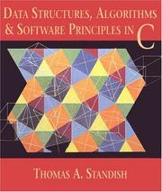Cover of: Data structures, algorithms, and software principles in C