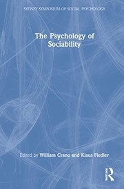 Cover of: Psychology of Sociability