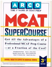 Cover of: MCAT Supercourse 3E (Arco Test Preparation)