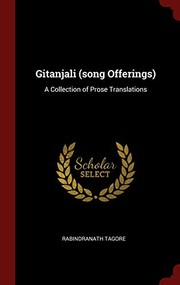 Cover of: Gitanjali: A Collection of Prose Translations