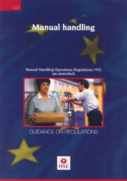 Manual handling : Manual Handling Operations Regulations 1992 (as amended)