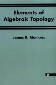 Cover of: Elements of Algebraic Topology