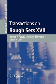 Cover of: Transactions on Rough Sets XVII