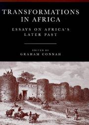 Transformations in Africa : essays on Africa's later past