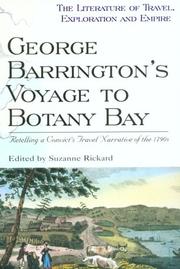 Cover of: George Barrington's Voyage to Botany Bay: retelling a convict's travel narrative of the 1790s