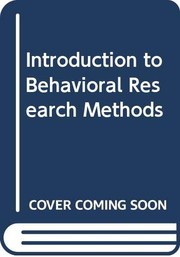 Cover of: Introduction to behavioral research methods by Mark R. Leary