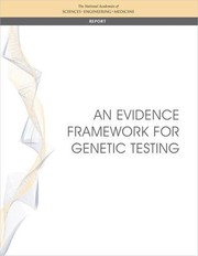 Cover of: Evidence Framework for Genetic Testing