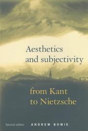 Aesthetics and subjectivity : from Kant to Nietzche