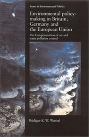 Environmental policy-making in Britain, Germany and the European Union : the Europeanisation of air and water pollution control