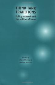 Think tank traditions : policy research and the politics of ideas