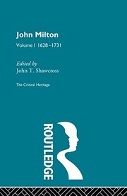 Cover of: John Milton: The Critical Heritage Volume 1 1628-1731