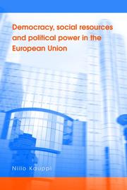 Cover of: Democracy, Social Resources and Political Power in the European Union