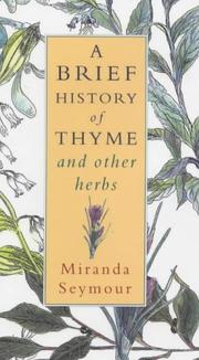 A brief history of thyme and other herbs