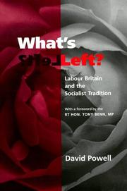 What's Left? : Labour Britain and the socialist tradition