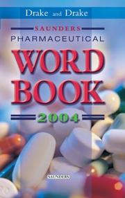 Cover of: Saunders Pharmaceutical Word Book 2004 (Saunders Pharmaceutical Word Book)