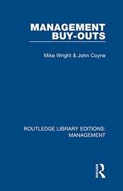 Cover of: Management Buy-Outs