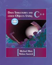Cover of: Data structures & other objects using C++ by M. Main