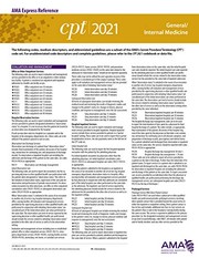 CPT 2021 Express Reference Coding Card by American Medical Association