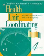 Certification review for health unit coordinators by Myrna LaFleur Brooks