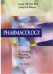 Cover of: Pharmacology: a nursing process approach