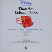 Cover of: Disney " Winnie the Pooh " Time for School (Disney Storybook) by 