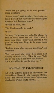 Cover of: Scandal of Falconhurst