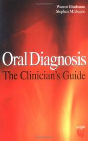 Cover of: Oral Diagnosis: The Clinician's Guide