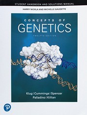 Cover of: Student Handbook and Solutions Manual for Concepts of Genetics