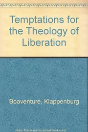 Cover of: Temptations for the theology of liberation
