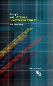 Parry's valuation and investment tables