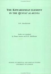 Cover of: The Khwarezmian Element in the Qunyat-al-munya