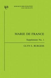 Marie de France : an analytical bibliography