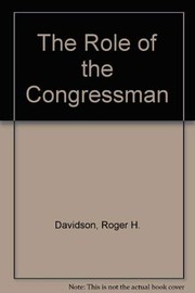 Cover of: The Role of the Congressman