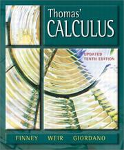 Cover of: Thomas' calculus. by George Brinton Thomas