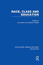 Cover of: Race, Class and Education (RLE Edu L)