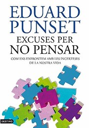 Cover of: Excuses per no pensar