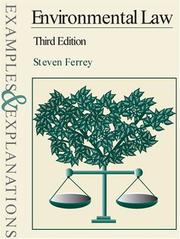 Cover of: Environmental law by Steven Ferrey