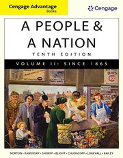 Cover of: Cengage Advantage Books : a People and a Nation by Mary Beth Norton, David W. Blight, Howard Chudacoff, Jane Kamensky, Carol Sheriff