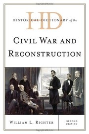 Cover of: Historical dictionary of the Civil War and Reconstruction