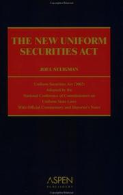 Cover of: The new Uniform securities act