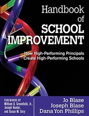 Cover of: Handbook of school improvement: how high-performing principals create high-performing schools