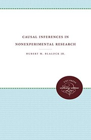 Cover of: Causal inferences in nonexperimental research