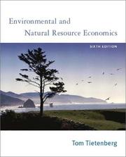 Cover of: Environmental and Natural Resource Economics